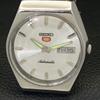 SEIKO 5 AUTOMATIC VINTAGE JAPAN 6309A MENS SILVER COLOR DIAL WATCH a701281-5 R206a-a701281