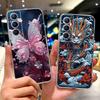 For Realme C65 Case Cute Cartoon Butterfly Cover Soft Silicone Phone Case Fundas For Realme C 65 C65 RealmeC65 4G Bumper