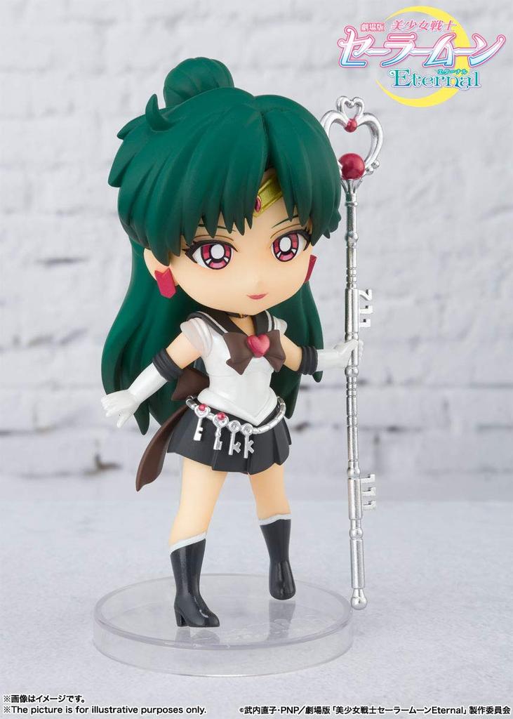TAMASHII NATIONS Figuarts Mini Pretty Guardian Sailor Moon Super Sailor Pluto Approximately 90mm Painted Movable Figure -Eternal Edition- PVC&ABS