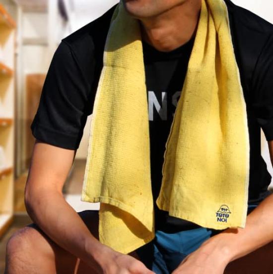 [Gift Box Included] Sauna MOKU 60297-90 Face Towel M Size 3-Piece Gift Set: Sauna Club (Navy), Oropo (Aqua), Totonoi-kun (Lemon)