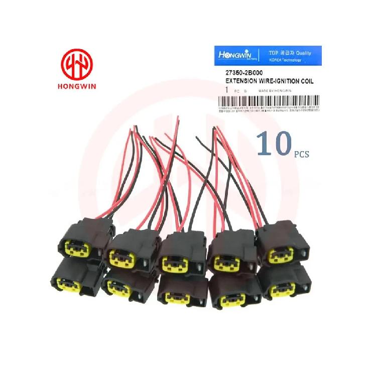 27350-2B000 273502B000 Разъем жгута проводов катушки зажигания Разъем-пигтейл Для Kia Rio Soul Hyundai Elantra Accent Sportage 1.6L 10pcs