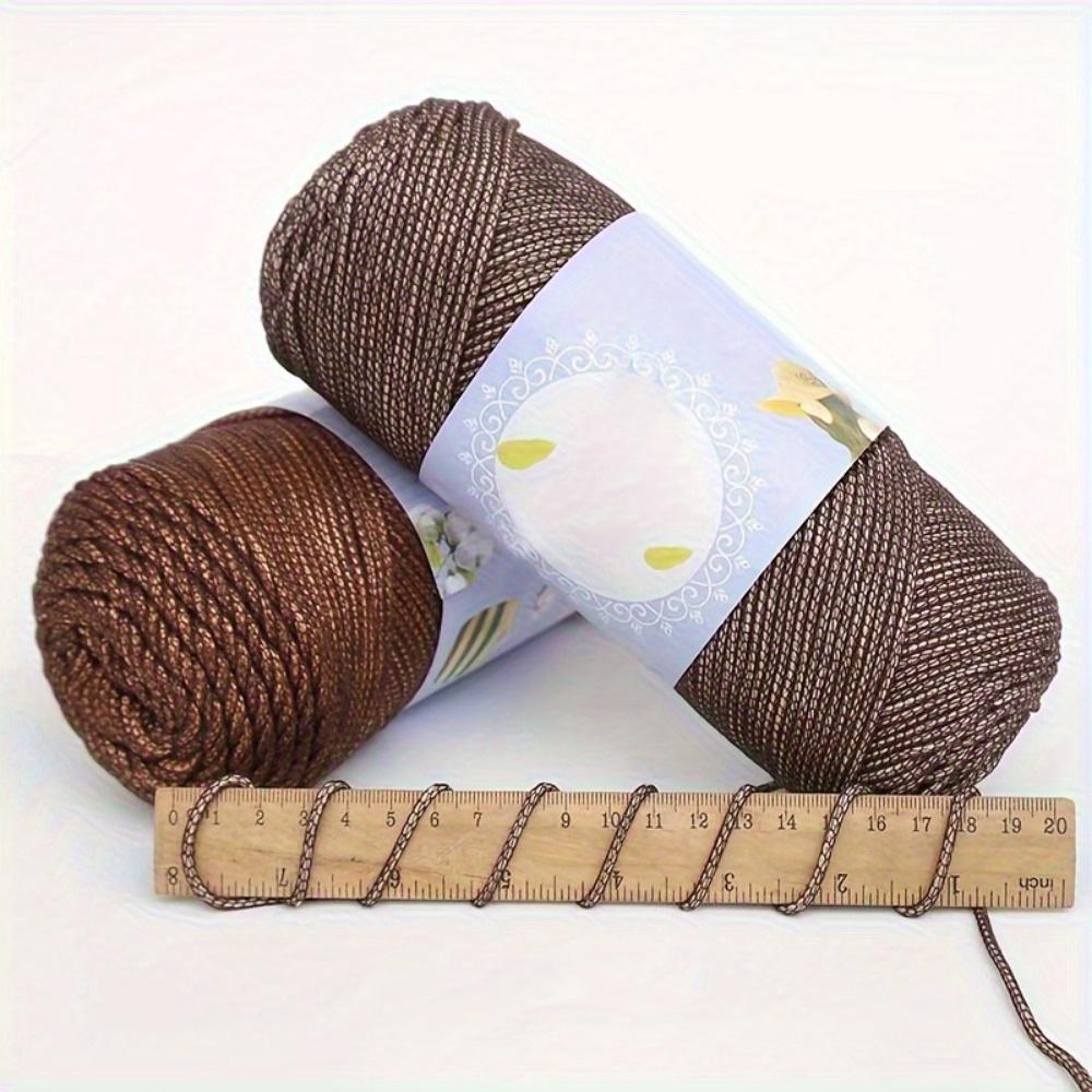 1pc Premium Ice Cotton Linen Blend Yarn Lightweight & Breathable for Crochet Hats Shoes Bags Assorted Colors Bulky Yarn