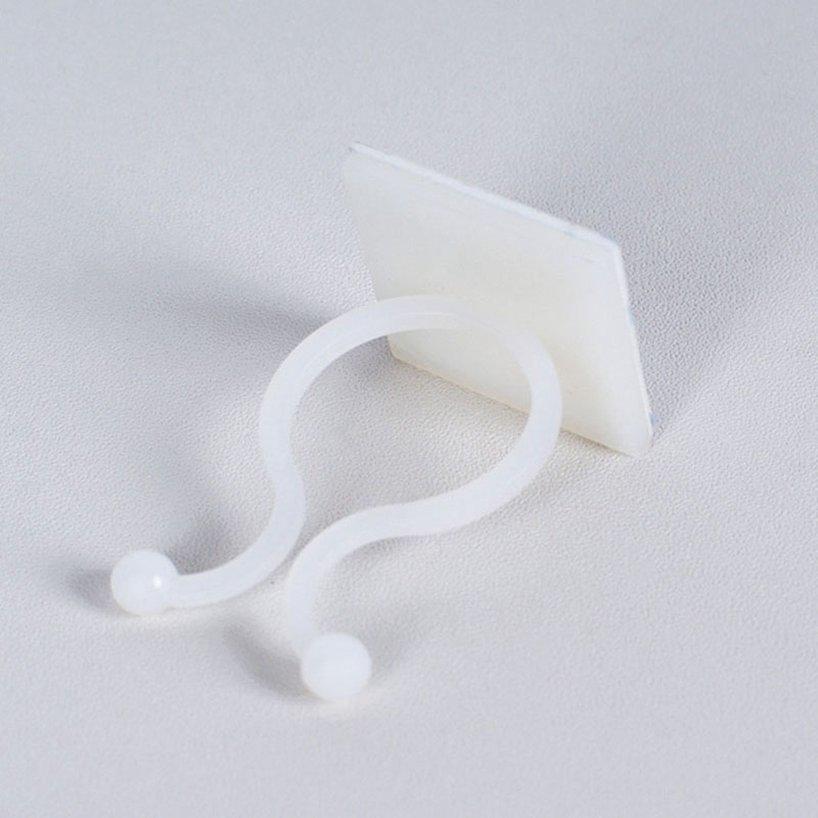 Vine Support Self-Adhesive Plant Climbing Wall Clip 100Pcs White Invisible Wall Plastic