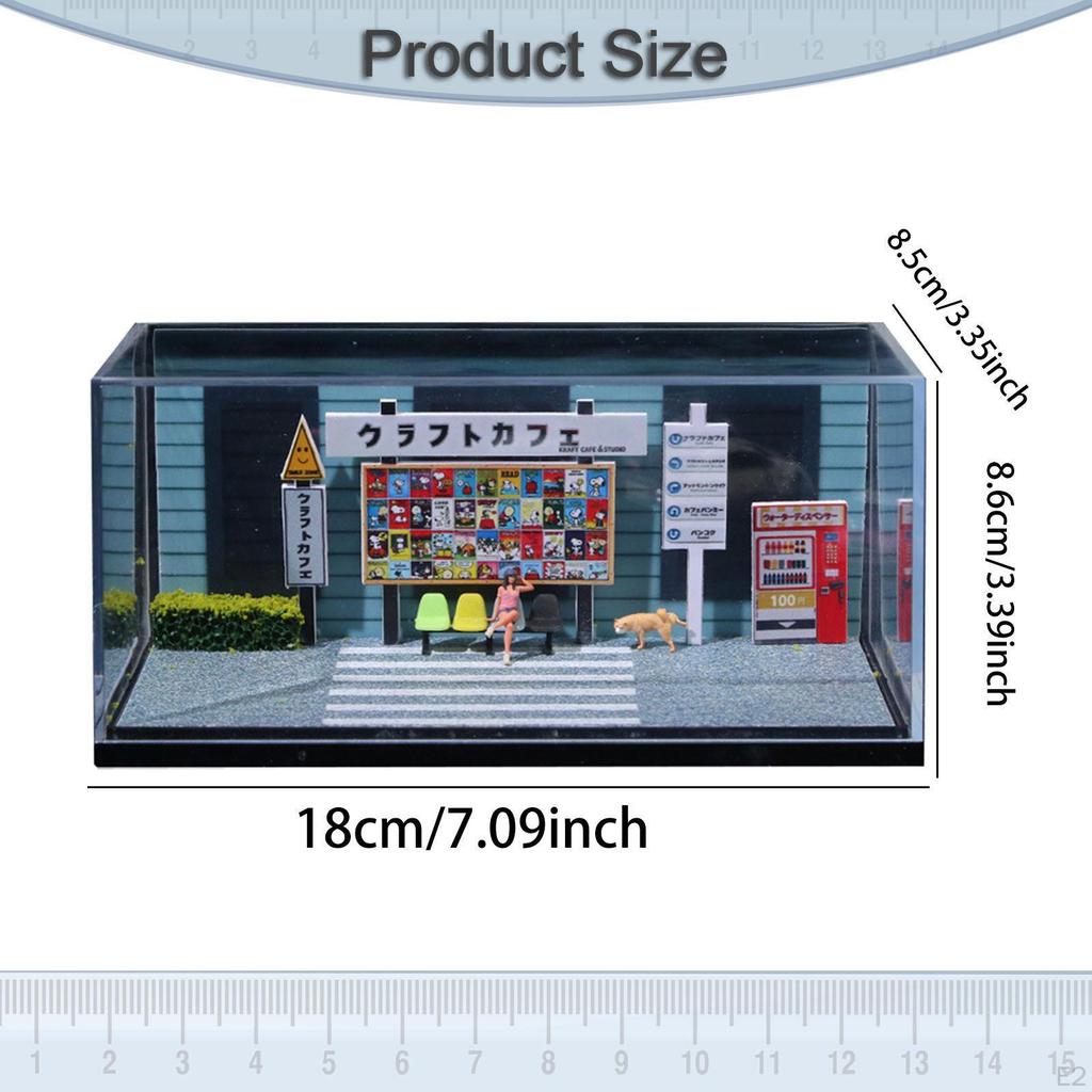 1:64 Scale Diecast Vehicle Model Display Case Car Garage Mini Cars Storage Box
