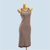 Export Fancy Stripes Vest Skirt Fashion Lazy Women's Bag Hip Silm Slim Looking Sleeveless Knitting Dress