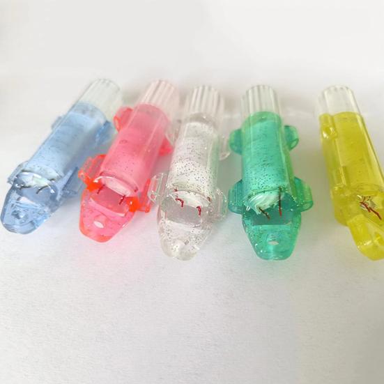 Glasfaserlicht Wasserdicht Batteriebetrieben Tragbar Hohe Helligkeit Tauchfähig Fischattraktion Mini Mehrfarbig Unterwasser LED Fischattraktion