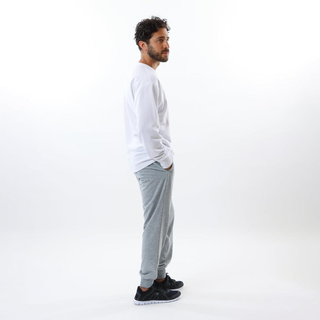 Long Script Crew Neck L [Champion] Sweatshirt, Sleeve, Fleece, Embroidery, Logo, Sweatshirt, Men's Sports, C3-YS050Z, White,