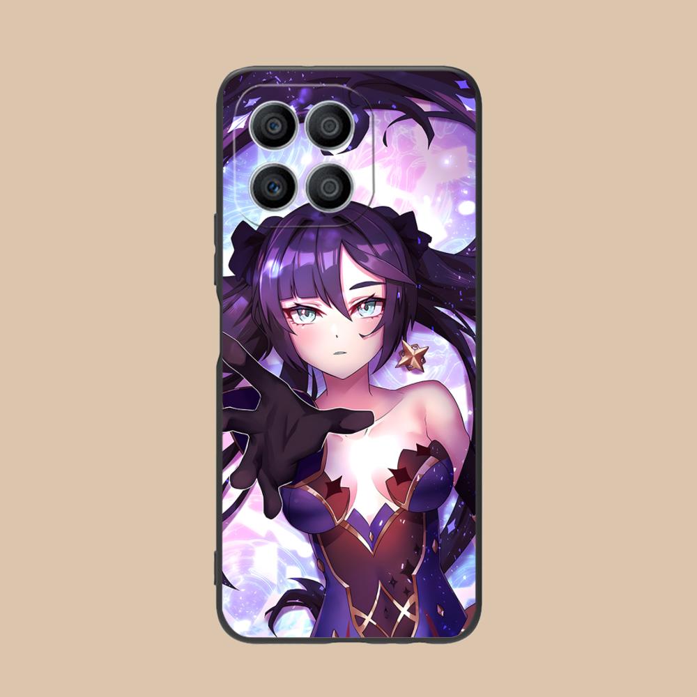 Game GI Mona Matte TPU Mobile Phone Case for Honor 90 80 70 60 50 30 20 10 9 8 7 Pro S SE Lite 5G Colorful Printing Cover