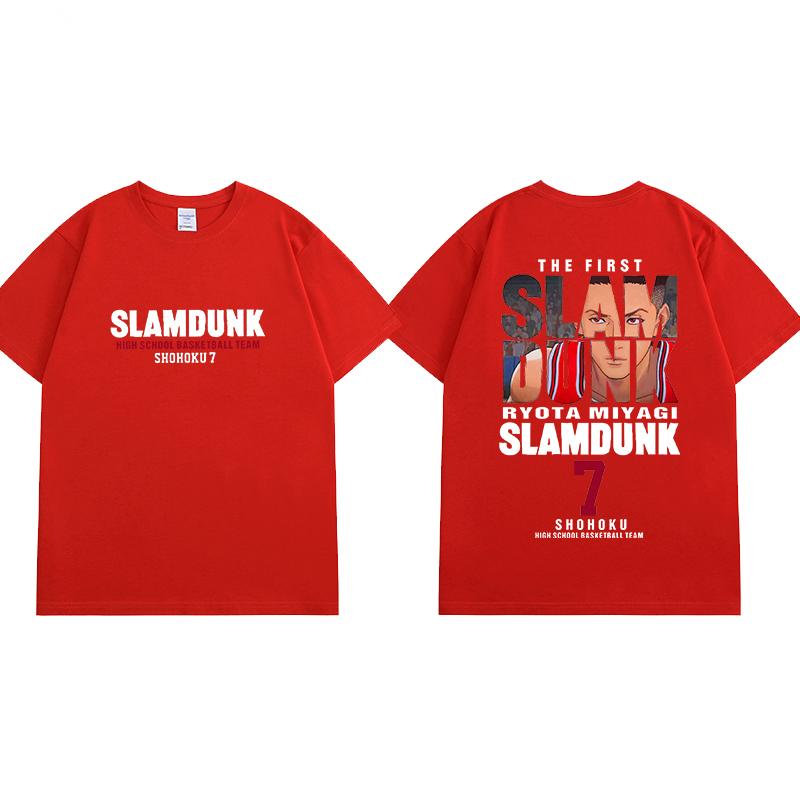 25 Theatrical Version of The Big Movie SLAM DUNK T-shirt SLAMDUNK Peripheral Support Clothes Sakuragi Blossom Road Short Sleeves