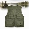 With 16 Pockets Fishing Vest Lightweight Outdoor Vest Durable Travel Vest  Safari