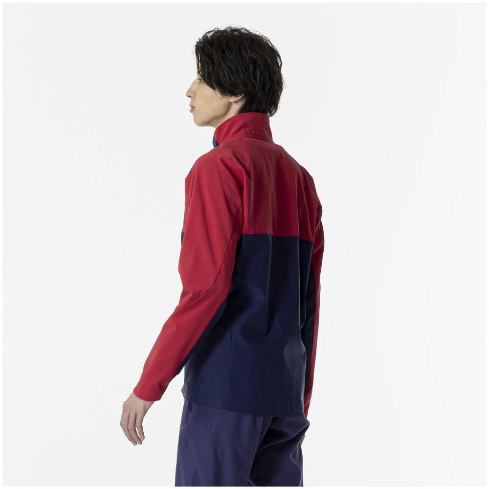 Mizuno Tech Shield Training Ski Patrol Size XL Jacket, Windproof, Stretch, Water-Repellent, 32MCA552, Men's, Red,