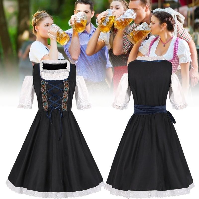 Cosplay Women Oktoberfest Dresses Slip Skirt Festival Stage Clothing Performance