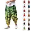 Imprimeu Halloween - Pantaloni Casual cu Picior Larg, Pantaloni Casual Largi pentru Bărbați