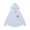 American Vintage Fun Cat Hooded Shirt Loose Fit Casual Top Men Women