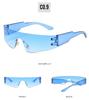 Unisex Frameless Sport Punk Sunglasses - Colorful Fashion Eyewear