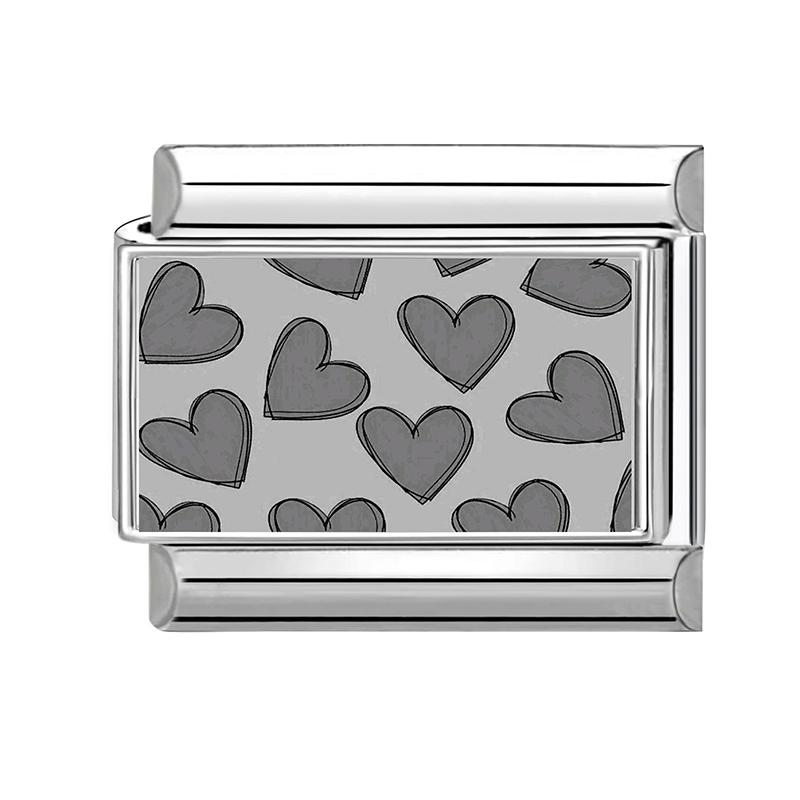 Großhandel Y2K Blau Grau Blume Seestern Wolken Sonne Katze Italienischer Charms Glieder Passend für 9mm Edelstahlarmband DIY Herstellung Geschenk