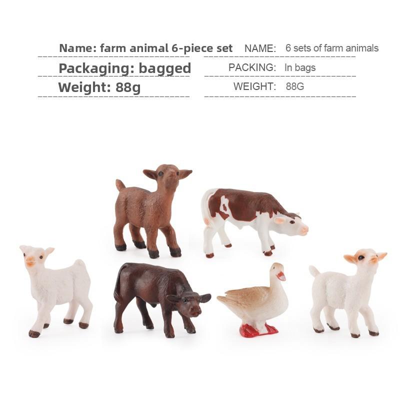 

Farm Animal Miniature Model Pack Pvc Farm Scene Props For Educational Play And Collectors Farm Animals Set