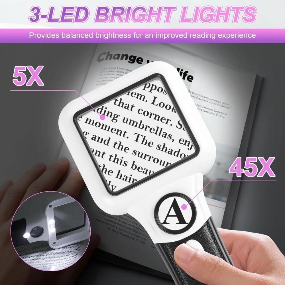 Repair Soldering Handheld Reading Magnifier UV Lamp Handheld Magnifier