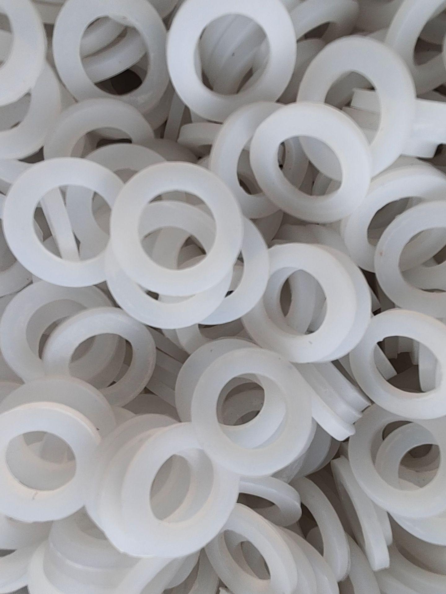 4-Point Silicone Gas Connector Gasket, 4-Point Nitrile Rubber Gasket, 6-Point Flat Rubber Sealing Ring, Leak-Proof Shock Absorber Gasket Gas Connector Gasket 4-point Silicone
