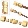 Automotive Brake Line Connector Copper Tube Double-ended Ferrule Joint Humidifier Without Flaring 4.75mm Brake Line Car