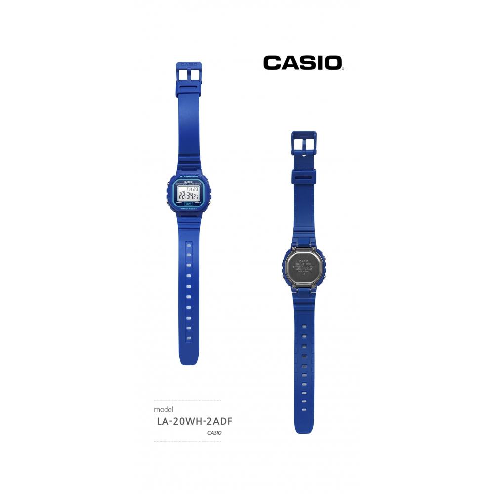 Casio La 20wh 2adf  La 20wh 2a  Digital Square Vintage Retro Damen PU Uhr