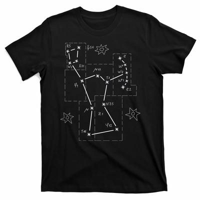 Orion Makijaż Konstelacja Kosmos Układ Słoneczny Gwiazdy Astronomia Koszulka Bawełna Premium Krótki Rękaw Okrągły Dekolt Męska Koszulka S-3XL