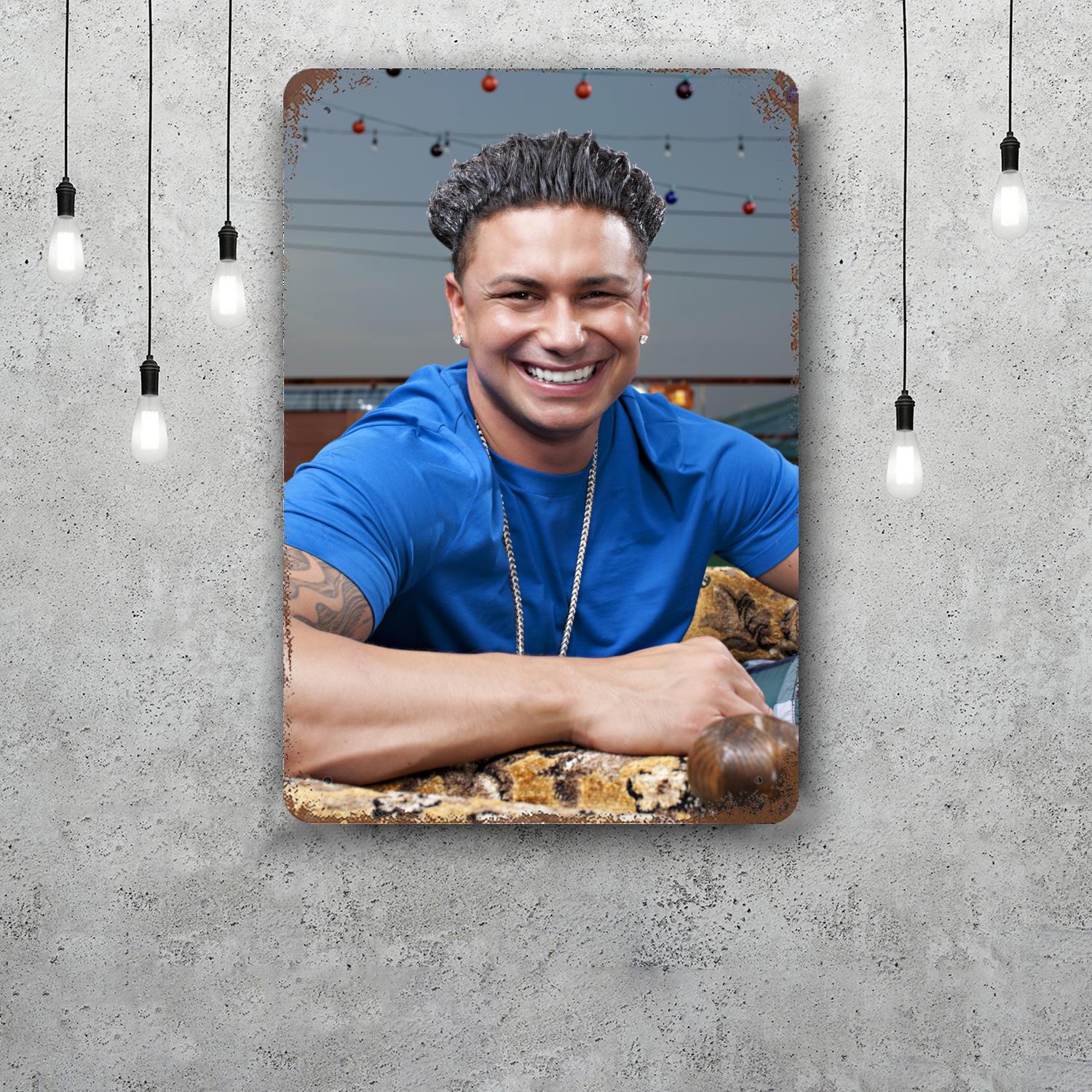 

Pauly D Funny Bar Metal Sign Retro Plaque Vintage Sign Alcohol Drinker Pub Club Man Cave Kitchen Wall Decoration 20x30cm（7.8x11.8inch）
