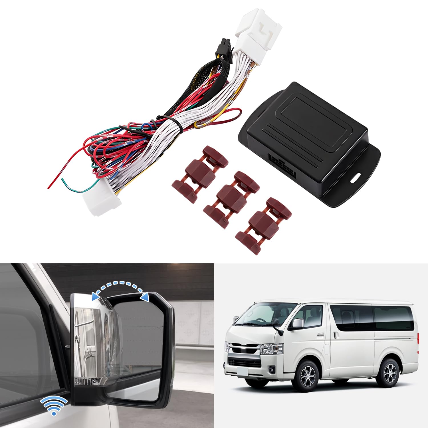 

Virauto Toyota Hiace Regius Ace 200 Series Side Mirror, Storage Kit, 4 Type, 5,