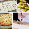 5/7 Räder Pizzaschneider aus lebensmittelechtem 430er Edelstahl, verstellbarer Teigschneider, Ausstechform, Backformen-Werkzeug