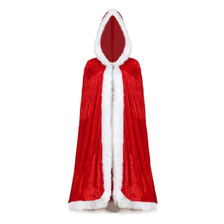 Costumes Cosplay Apparel Velvet Cape Cloak Christmas Costumes Cloak Women M