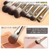 Makeup Brush Set with Cosmetic and Multifunctional Makeup Brushes Silver Includes Concealer Eyeshadow and Foundation Pouch High-Quality, Soft, (10