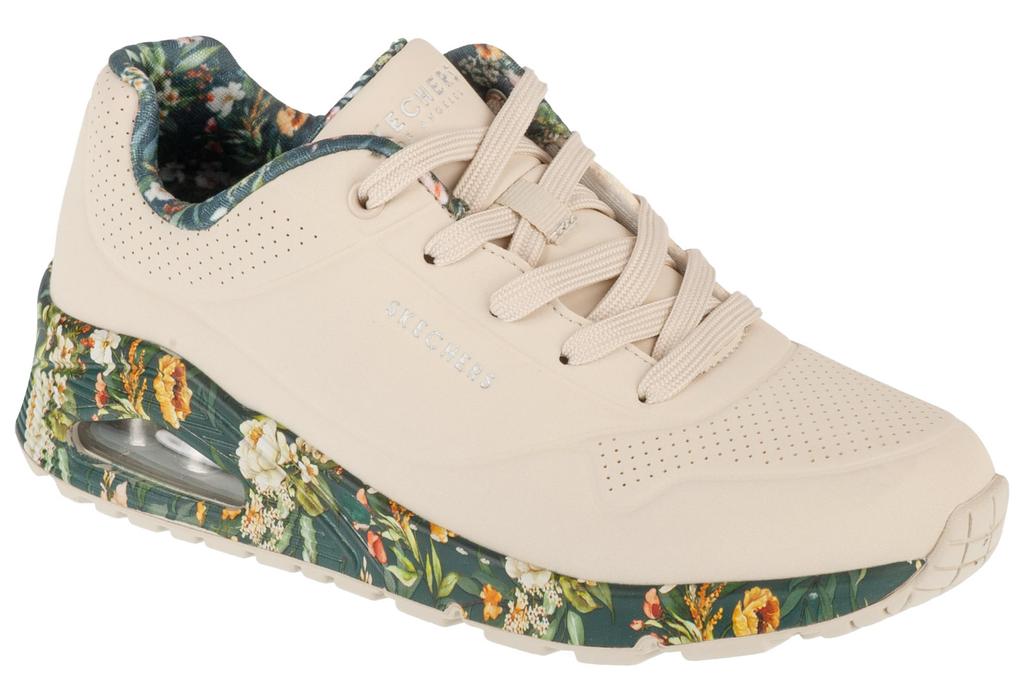 Skechers Uno - Majestic Garden, Womens Beige Sneakers