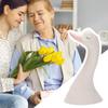 Ceramic Flower Vase White Cute Swan Figurine Planter Pot Home Bedroom Ornaments Ceramic Table Sculpture For Bathroom Living Room