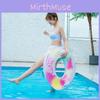 Factory Hot Selling Ins Pattern Adult Inflatable Underarm Swimming Ring With Colorful Petal For Beginners