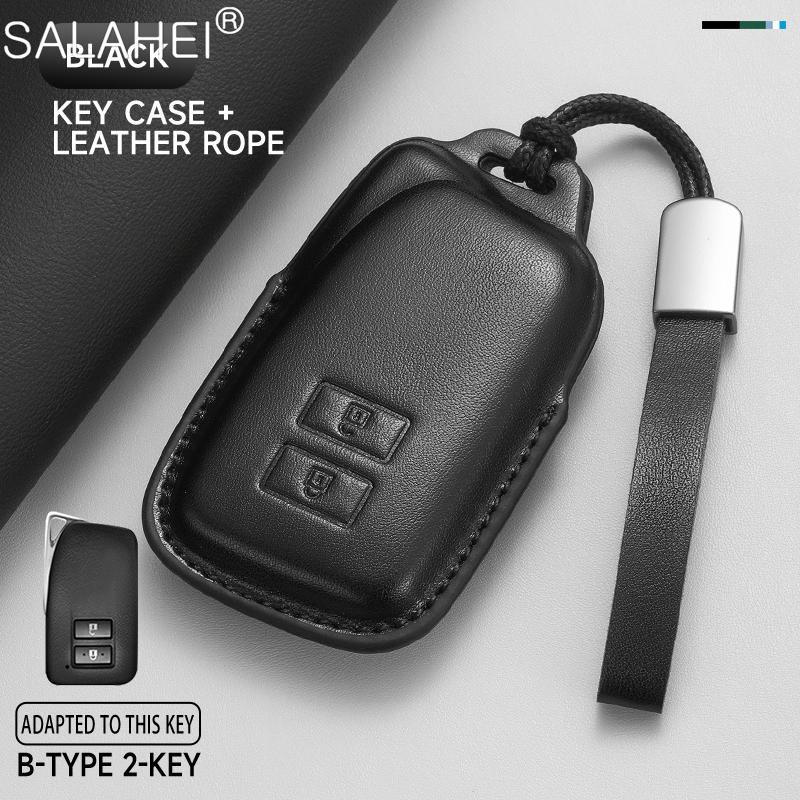 Leather Car Key Fob Cover Case Shell For Lexus Nx Is Rx Es Gx Lx Ls Ux Gs 200 260 300 350 Nx200 Nx300 Rx350 Es300 Auto Accessory
