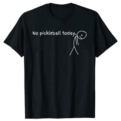 Kein Pickleball Heute Sport Lustig Pickleball Vintage Spieler T-Shirts Tee Tops Kurzarm T-Shirt Kleidung Basic T-Shirts