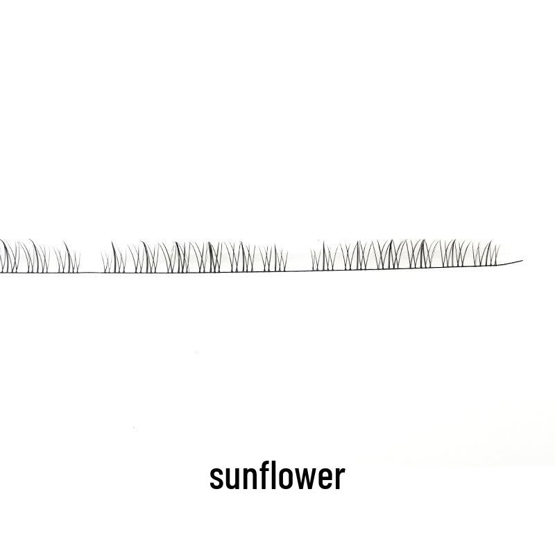 Multi-Style DIY Natural Dense Semi-Finished Pre-Curved Segmented Half-Lash Eyelashes