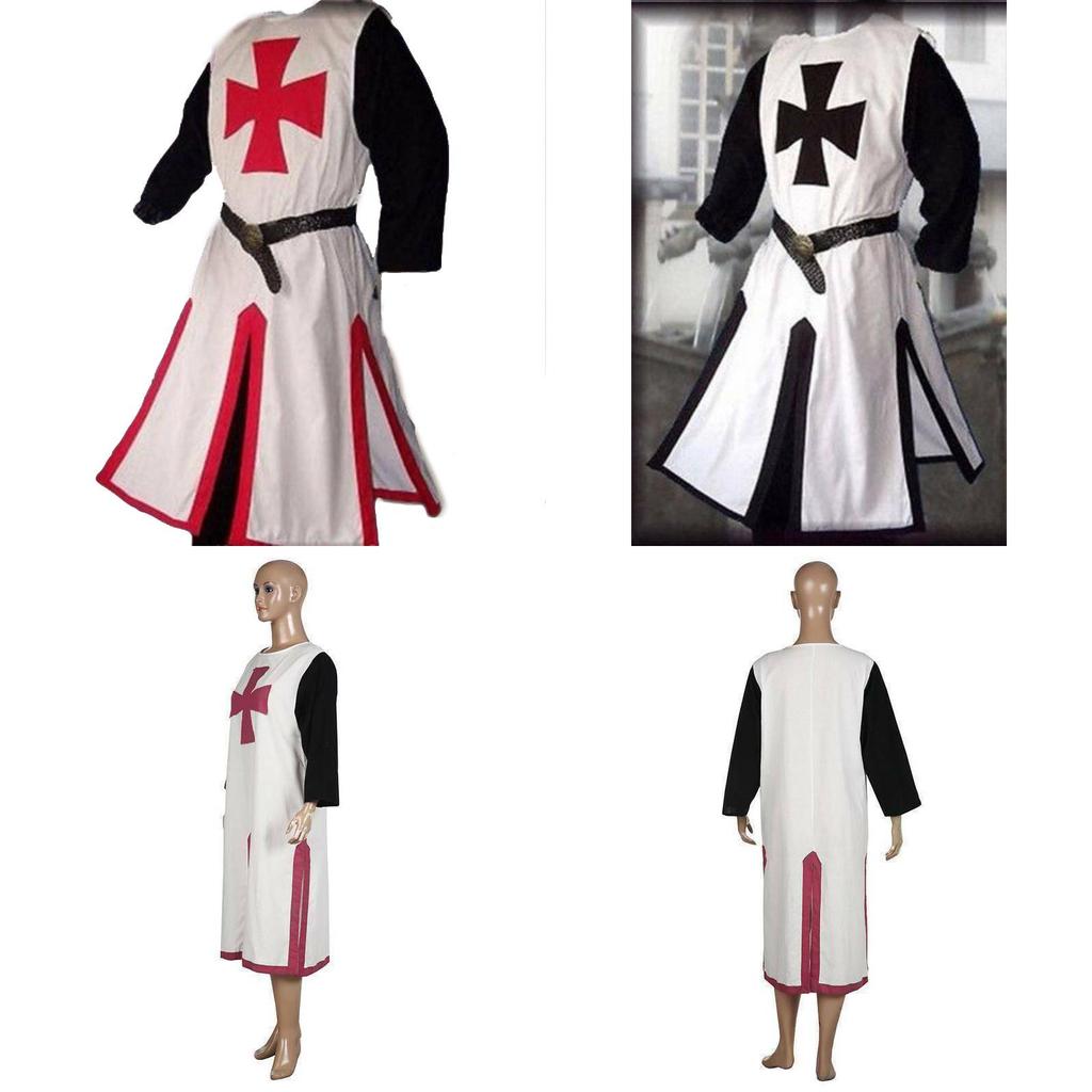 Deluxe Polyester Medieval Knight Long Sleeve Outfit Cosplay Costume