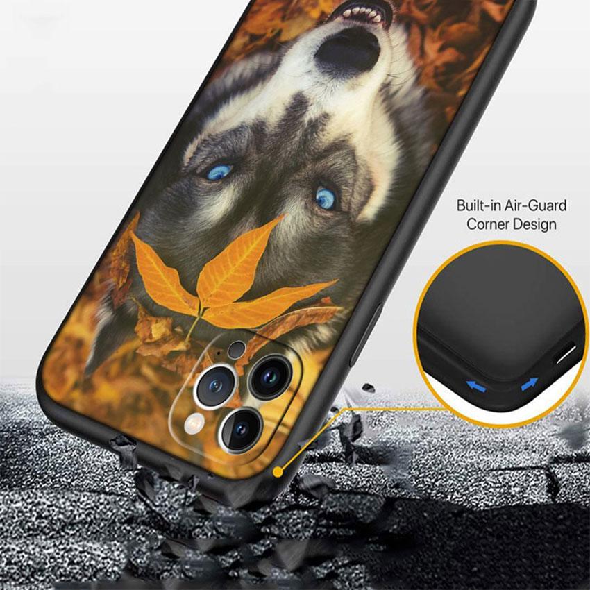 CJ66 Husky Puppy Dog Soft Shell Phone Case for Samsung Galaxy S20 S21 S22 Ultra FE + Plus A21S A22 A24 A25 A26 A30 A30S A31