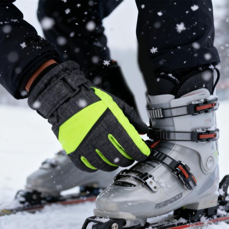 Children's Insulated Snow Gloves Waterproof Thickened Cuffs Hand Cover Warm Winter Sports Mittens for Boys and Girls