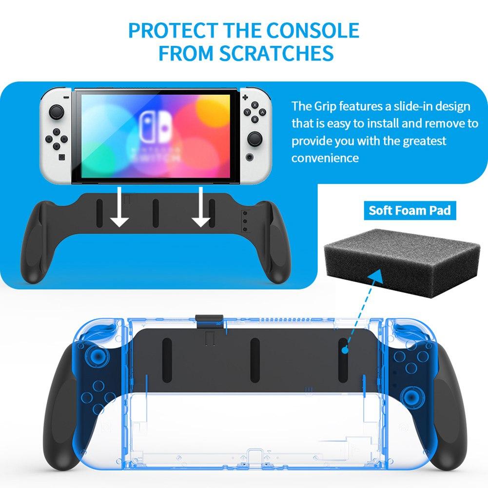 Hand Grip For Switch OLED Host Gamepad Back Grip Controller Non Slip Protective Shell For Nintendo Switch OLED Game Accessories