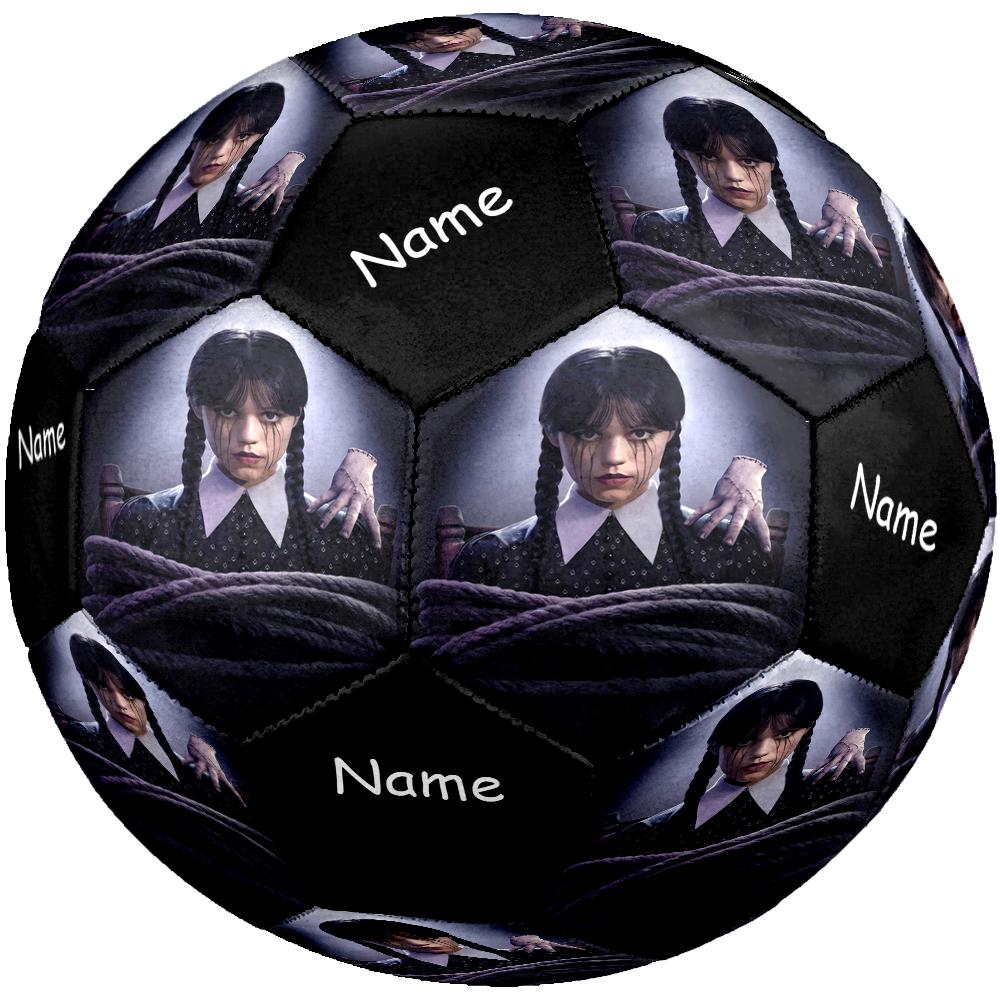 Custom Name Wednesday Theme Size 5 Soccer Ball, Suitable for Both Indoor and Outdoor Matches, a Gift Suitable for Everyone.