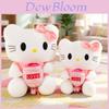 Rose Hello Kitty Cat Plush Toy With Short Plush For Couples Gift And Collectors