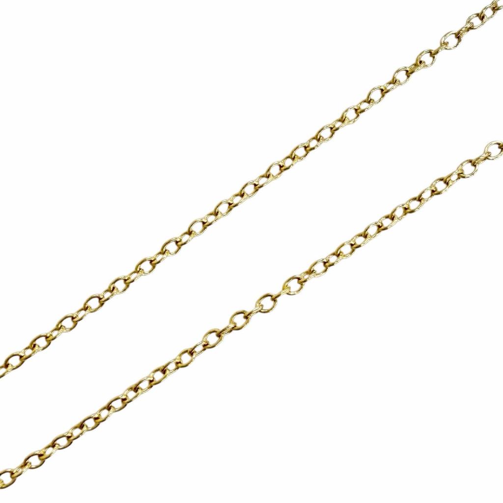 Excellent TIFFANY&Co. Necklace Open Heart Pendant 750 YG Yellow Gold 750 Women Used