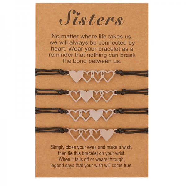 2pcs/set Minimalist Sun Moon Charm Couple Bracelet Friendship Jewelry Gift Handmade Adjustable Braided Rope Bracelets Wholesale