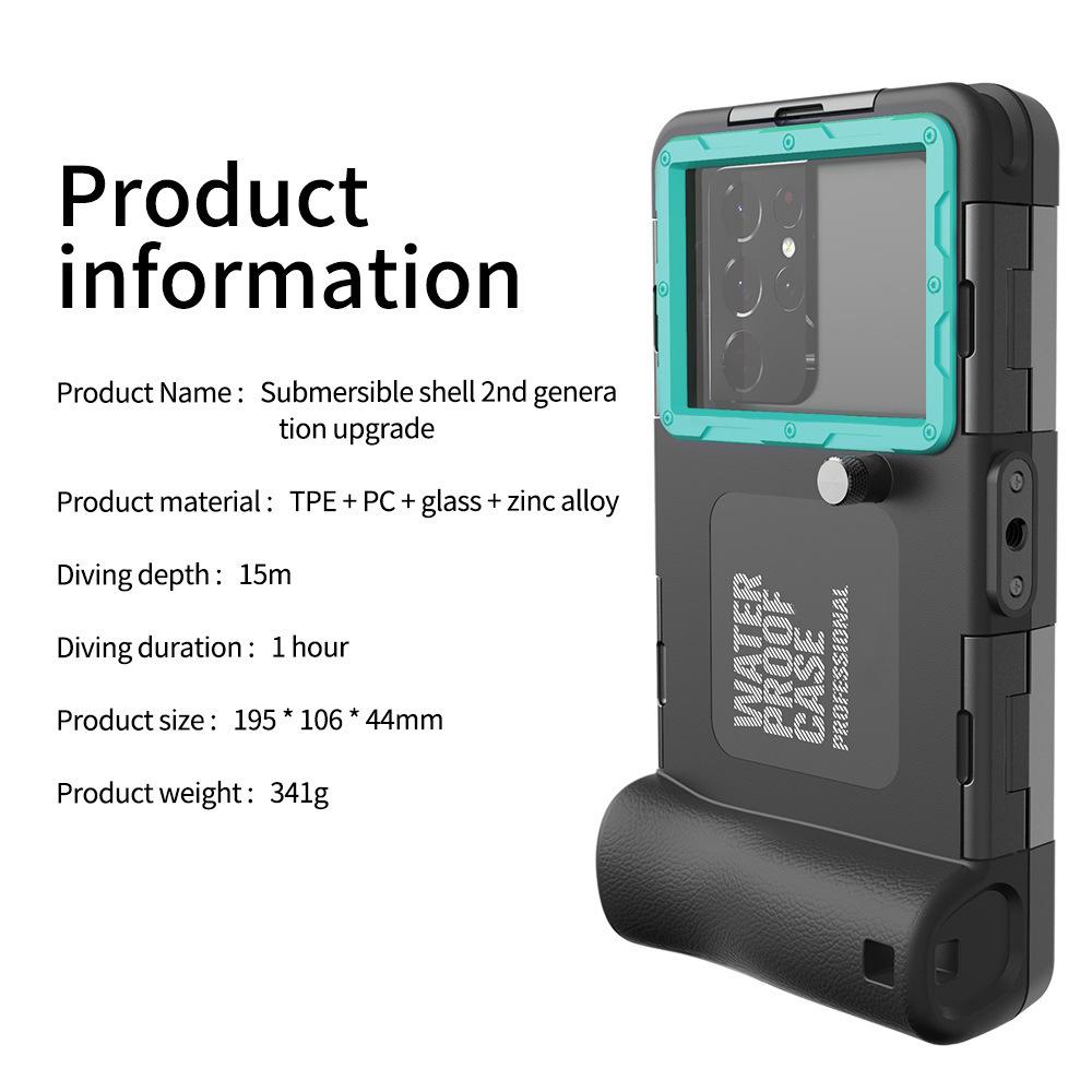 Red Pepper Black Technology Waterproof Dive Case (15m) for Samsung, Apple 14/13, Huawei, Xiaomi