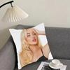 Singer Sabrina Carpenters Cushion Cover Reversible Plush Pillow Cover – For Car, Sofa, Bedroom, Perfect As A Gift.