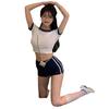 Women's High Waist Two-Piece Sports Set – Summer Fashion Crop Top & Shorts