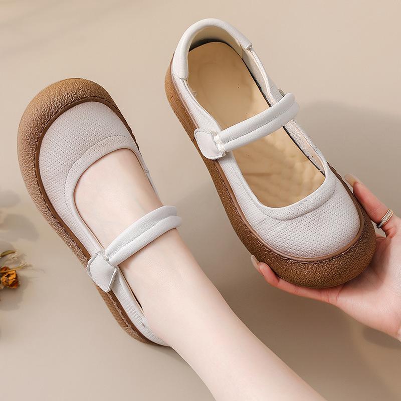 Women Comfort Flats Hollow Mary Jane Shoes Lightweight Soft Shoes