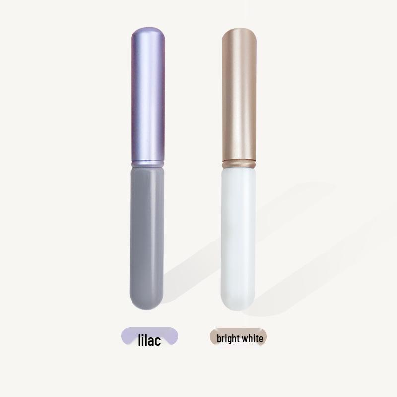 Compact Lip Brush - Small Round Head with Cap for Lipstick, Blending, and Concealer. Ideal for Professional Makeup.